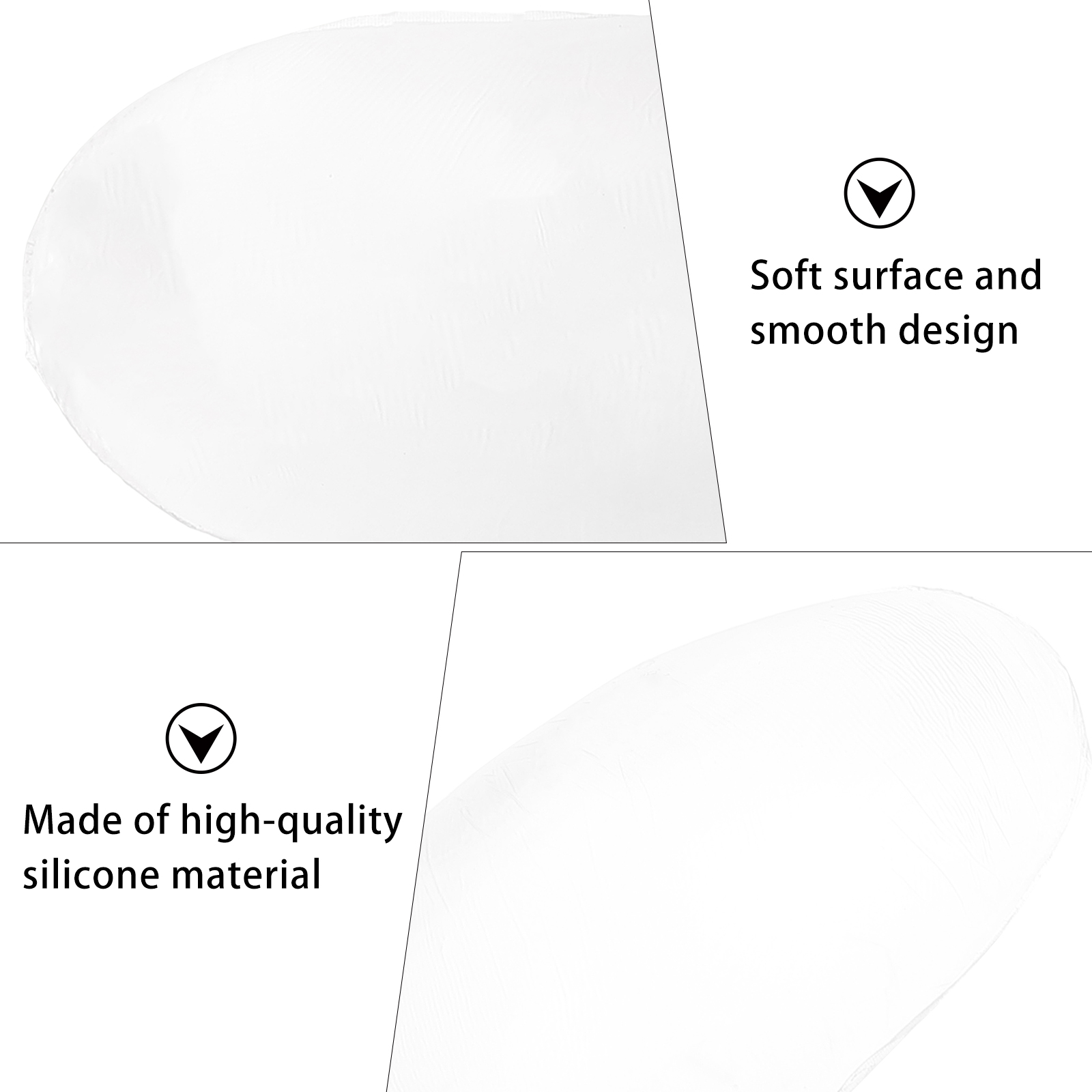 2 Pairs Shoulder Pads Nonslip Silicone Shoulder Pad Blouses Shirt Shoulder Pads Clothes Shoulder Pad