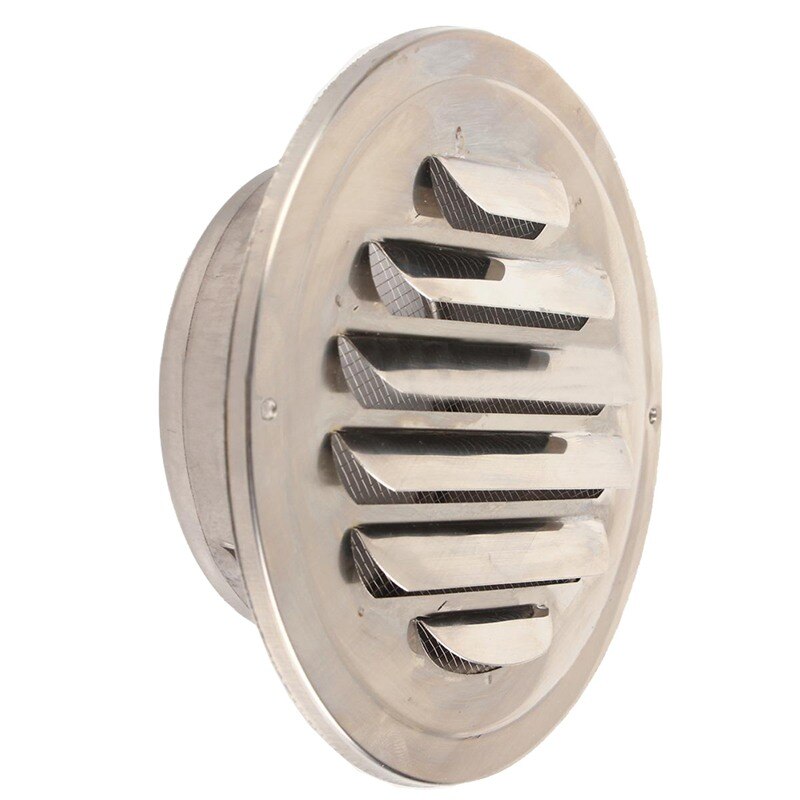 100mm Stainless Steel Round Circle Air Vent Grille Ducting Ventilation Cover