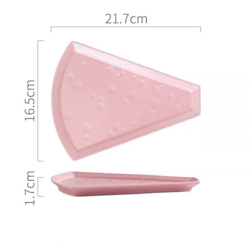 Nordisk keramik pizza tallrik porslin servis restaurang dessert tårta ost bakplåt oregelbunden frukt mellanmål fat: Rosa