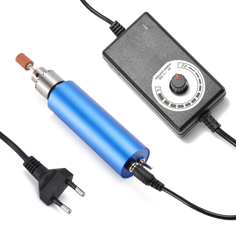 Cordless Rotary Tool Portable Mini Rotary Tool with Power Switch, Variable Speed, 13000rpm, for Polishing, Drilling, Engraving: Orange/Black