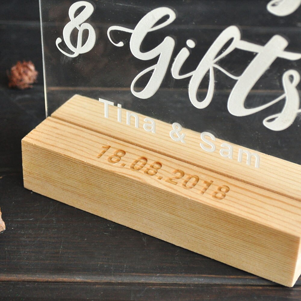 Table Sign For Wedding,Cards and Sign,Cards and Wedding Sign,Acrylic Wedding Sign