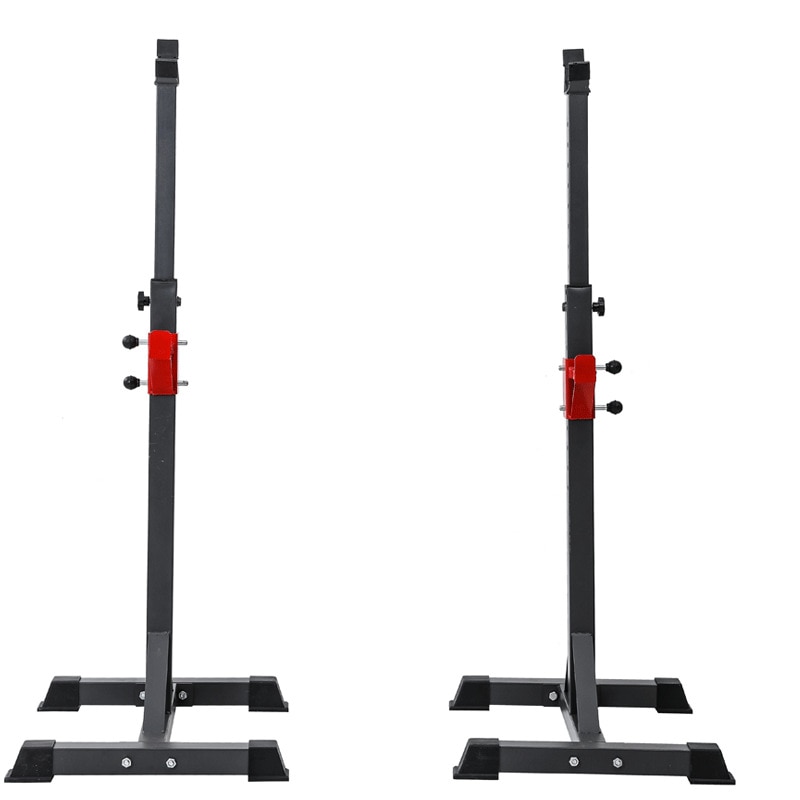 High Adjustable Multifunction Split Type Squat Rack Weightlifting Barbell Rack Strength Training Fitness Equipments