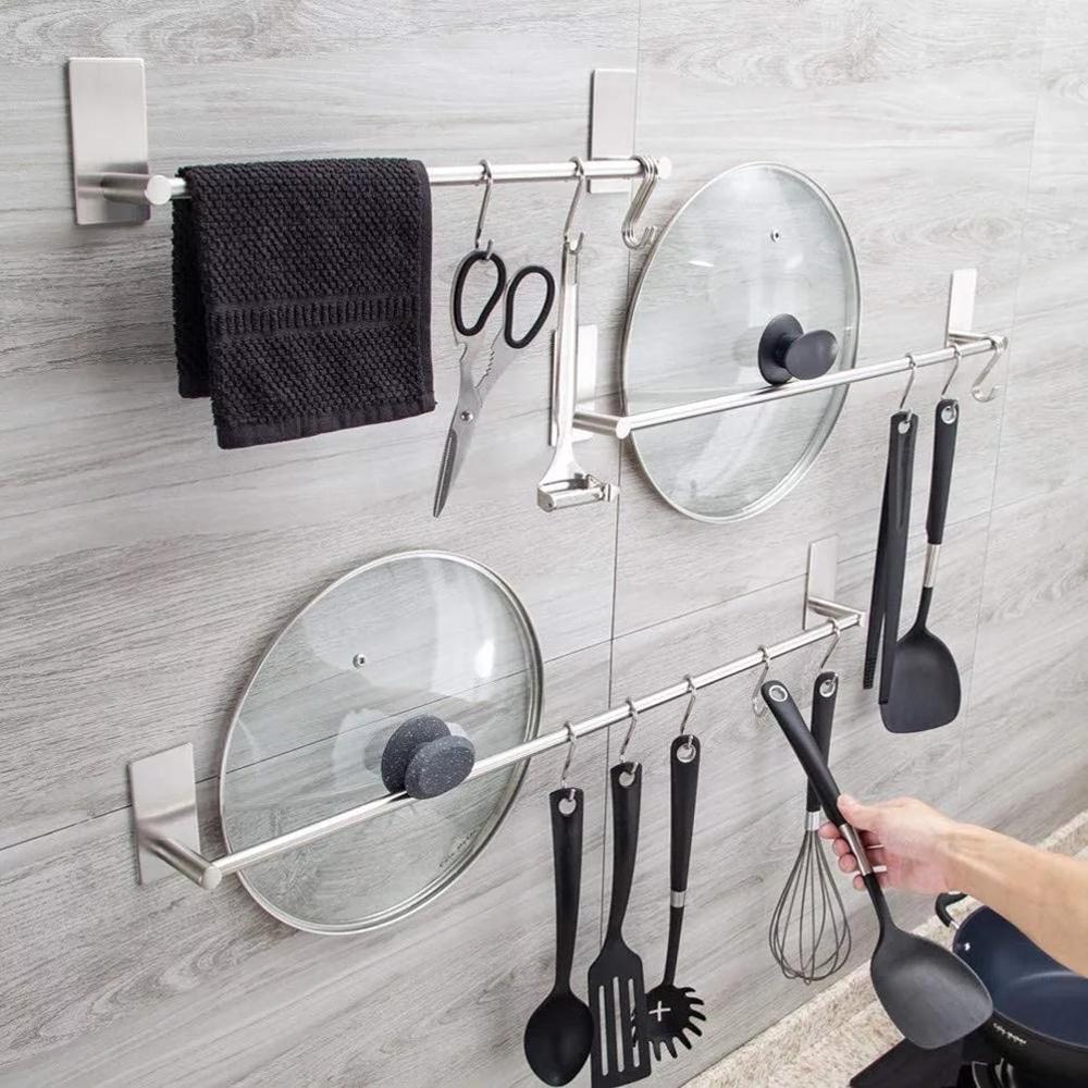 5/10Pcs S Shaped Hooks Metal S Shaped Hooks S Hook Stainless Steel Multifunctional Sundries Storage Hangers Holder Hooks & Ra