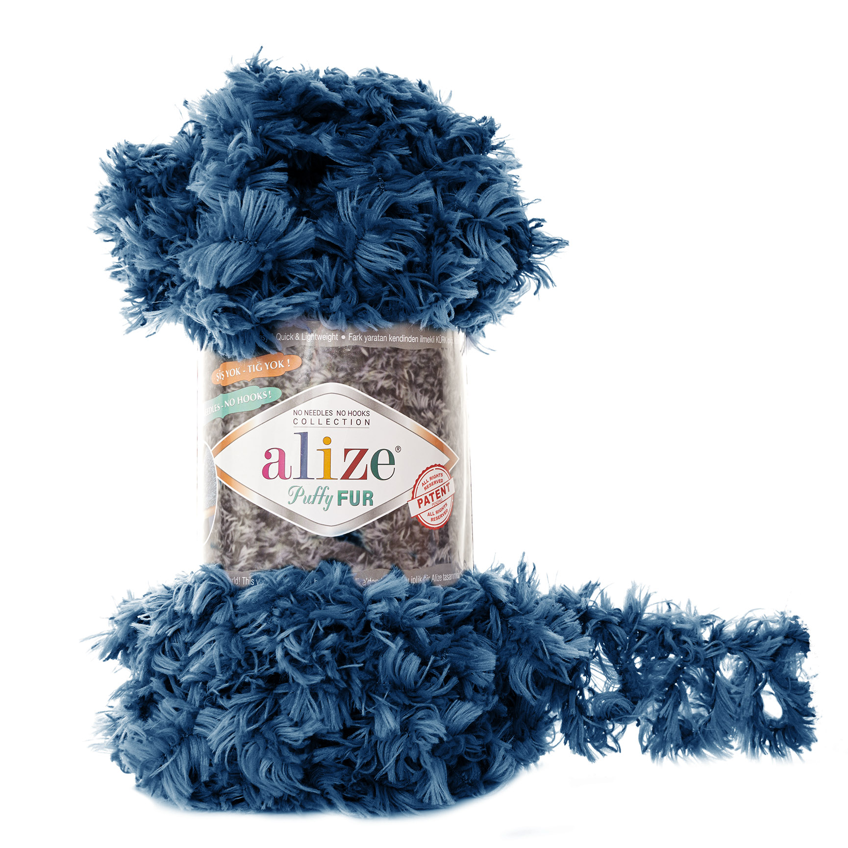 Wimper Loopity Garen, Alize Puffy Fur, Easy Finger Knitting - 4 Ball - GEEN SPIEZEN- NAALDEN- 6 Meter(100gr)- Hobby - - Sjaal - Baret - Handschoen - Jurk - Sjaal - Wrap - Diy - Made In Turkey: 6114