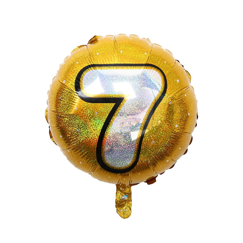 Number 4 Helium Foil Balloons Birthday Number Balloons 4 for Wedding Anniversary Decoration (Gold)