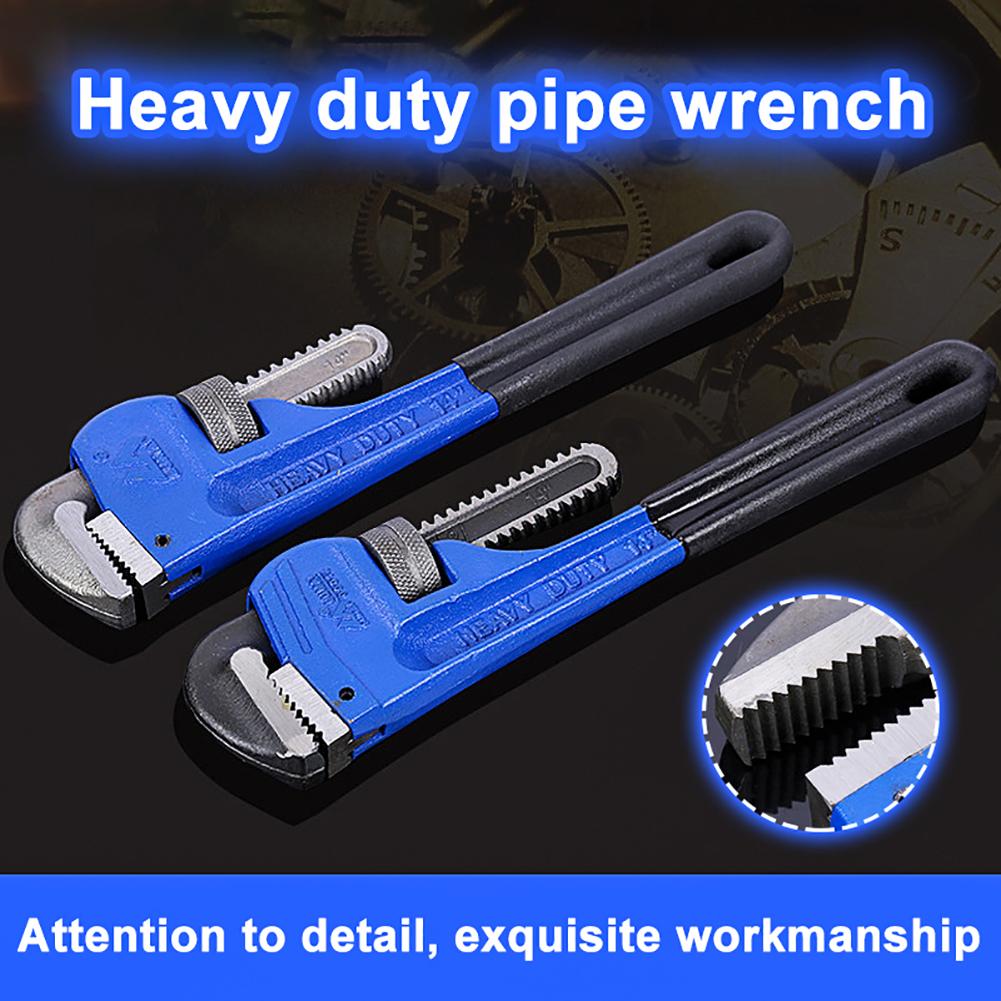 8/10/12inch High Carbon Steel Heavy Duty Plumbing Manual Tools Pipe Clamp Wrench