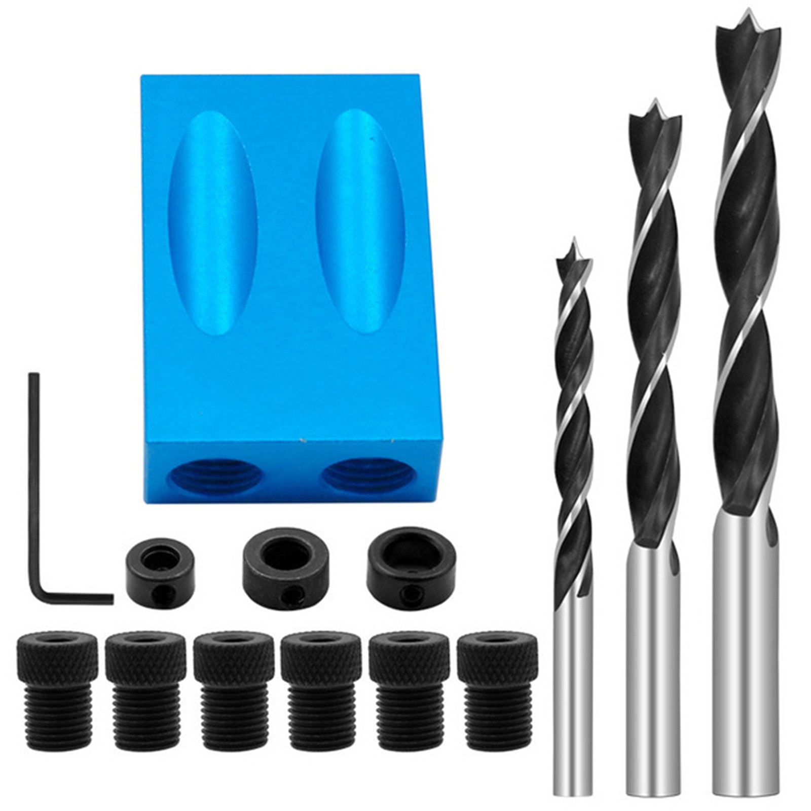 Hole Locator Angle Drill Guide Pocket Oblique Hole Screw Jig 15 Degree Carpentry Supplies Accessories Punch Locator