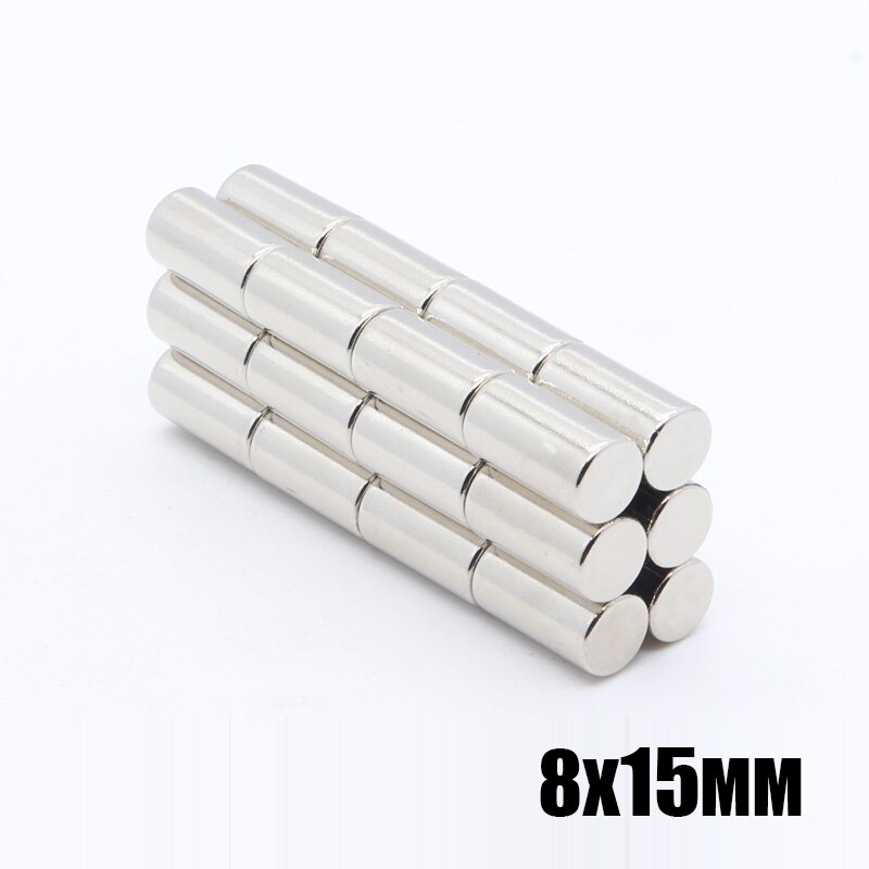 50 stuks 8x15mm Mini Kleine N35 Magneet 8*15mm Neodymium Magneet Permanente NdFeB Super Sterke krachtige Magn 8*15mm