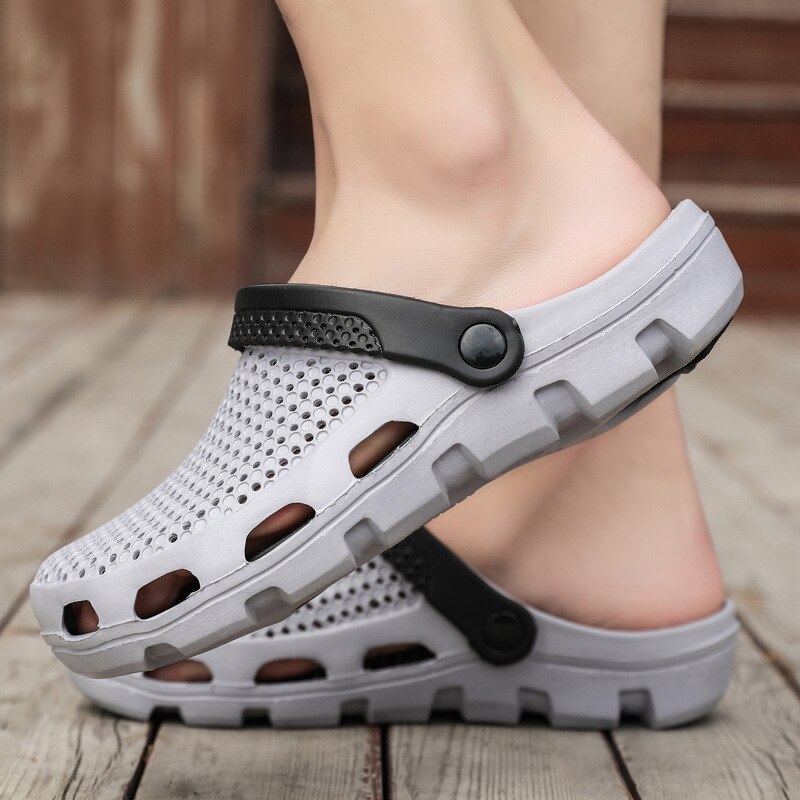 Mannen Strand Slippers Zomer Sport Klomp Strand Schoenen Tuin Ademend Comfort Sandalen Slip Op Casual Water Schoenen