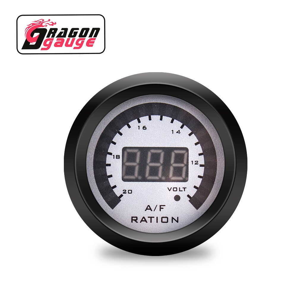 「DRAGON」 52mm Air Fuel Ratio Gauge With Narrowband O2 Oxygen Sensor Car Gauge Digital Display Fit for 12V Car 0258006028