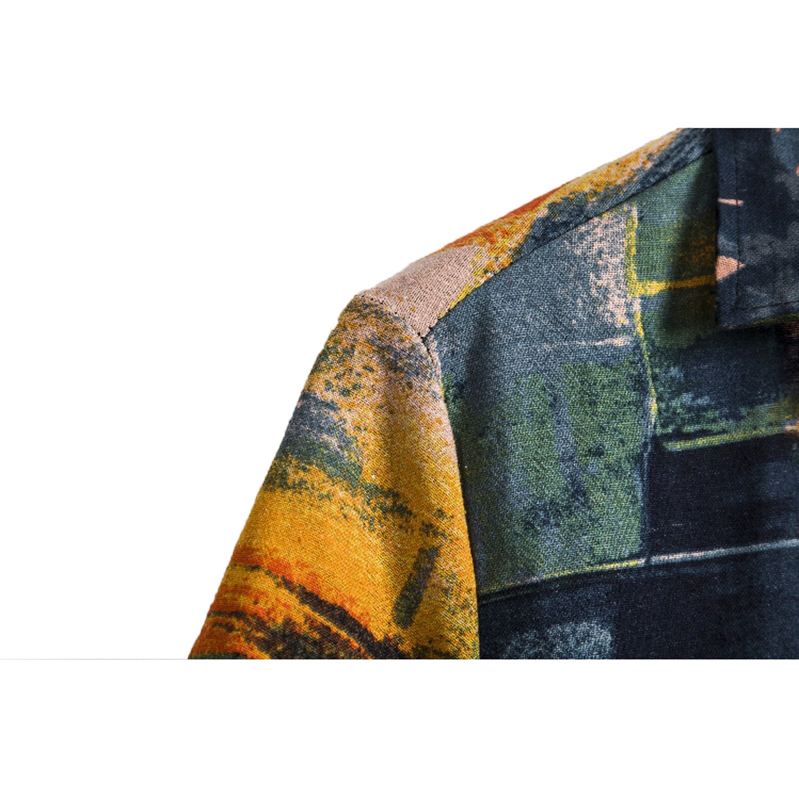 Print Lente Heet Verkoop Mannen Strand Shirt Korte Mouw Bloemen Losse Casual Shirts Plus Us Size Losse hawaiian