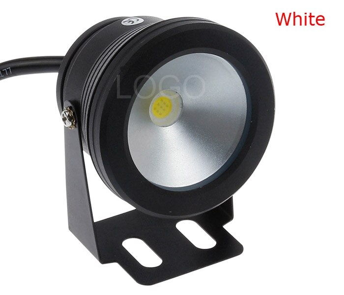 LED lumière sous-marine IP67 12 V 10 W fontaine extérieure lumière inondation piscine Spot lampe paysage lampe lentille convexe/lentille plate