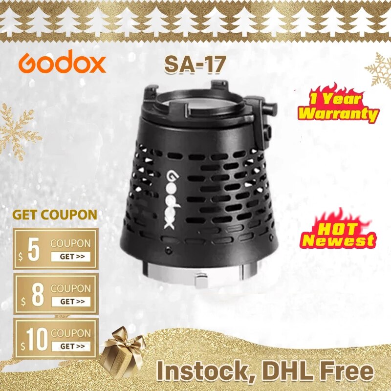 Godox SA-17 Snoot Adapter für Godox SA-P Projektor zu Bowens Berg S30 VL150 SL-150W SL-200W VL200 VL300 LED Kontinuierliche Licht