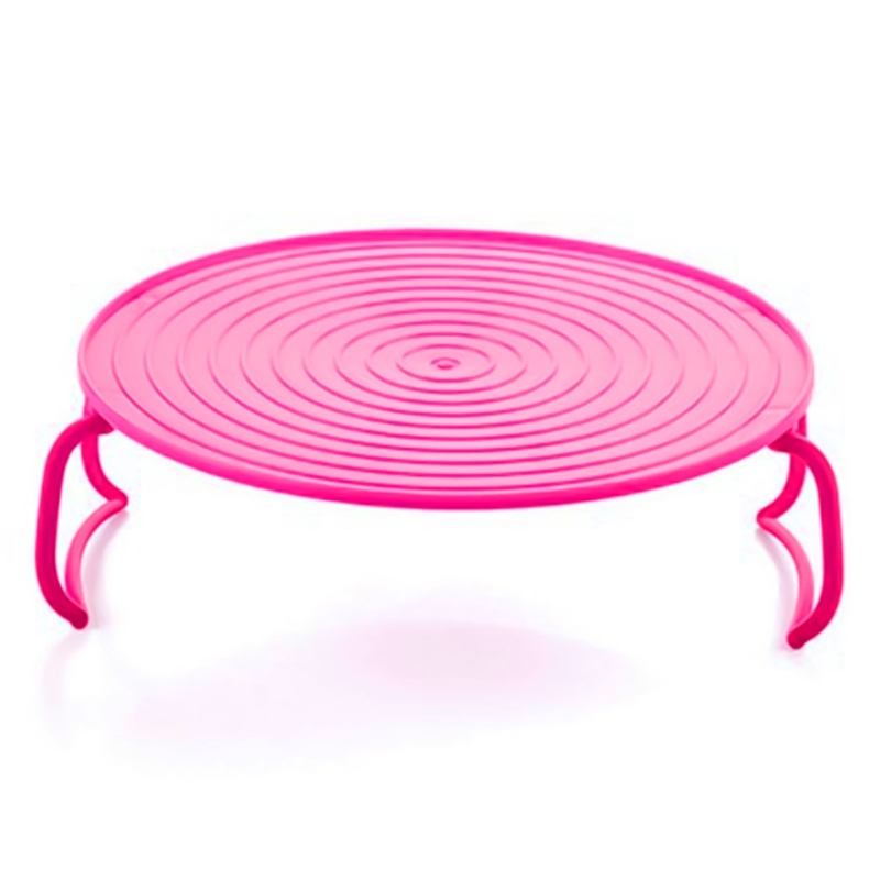 Support chauffant pratique pour four à micro-ondes, empileur plateaux chauffants, directe: Rouge