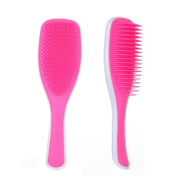 1Pc de mango largo peine Anti-estática peine cepillo de pelo seco mojado masaje peines para peluquería Estilo pelo herramientas: Blanco