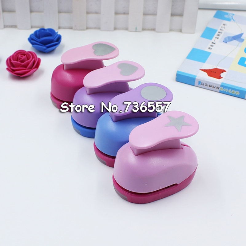 2pcs(2.5cm) round,wave circle shape craft punch set Punch Craft Scrapbooking school Paper Puncher eva hole punch