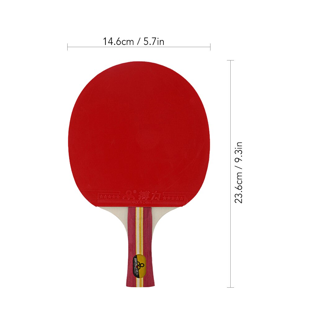 Mango largo mango corto raqueta de Ping Pong de doble cara carbono hoja de goma para mesas directo bate Control Superior y ligero