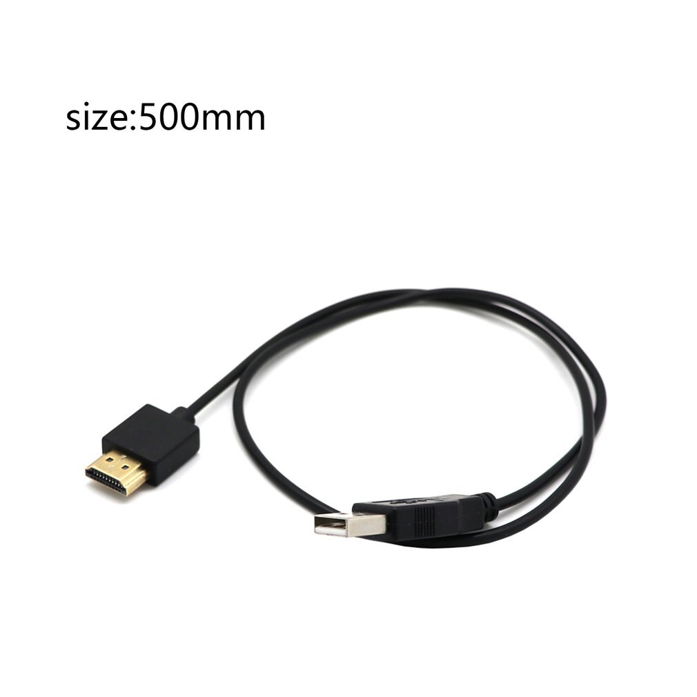 Smart device laptop strømkabel hdmi kabel male-famel hdmi til usb strømkabel usb til hdmi kabel 0.5 meter