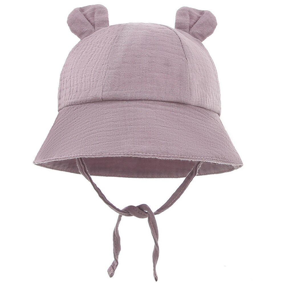gorro niña Sombrero de cubo para bebé, sombrero de Sol de algodón de Color sólido, gorros de playa, sombrero de Panamá para niño y niña, accesorios de primavera y verano, 3-12 meses, 2022: Style3