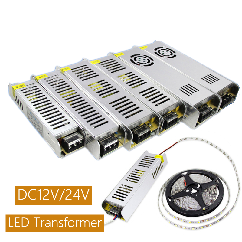DC12/24V LED Lighting Transformer Switching Power Supply Adapter AC110-220V To DC12/24V 1A 2A 5A 10A 20A 30A Driver Strip Lamp