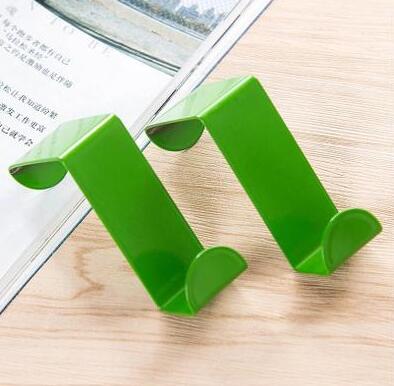 1set shape door Hanging hook Clothes Towel Cap Key Holder hat organizer storage rack coat stand Kitchen Cupboard dishcloth shelf: D