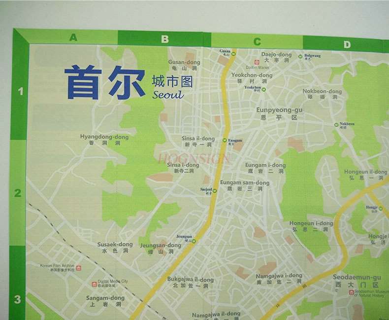 Seoul Travel Map-Chinese and English Attractions Transportation Transportation Shopping Food Practical Information