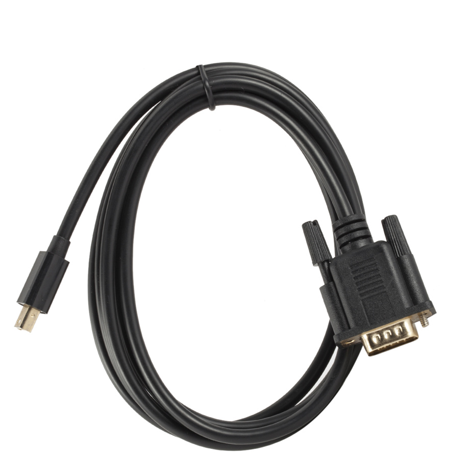 Mini displayport til vga kabel 1.8m dp til vga adapter konverter kabel dp han til vga han til hp dell asus lenovo pc bærbar
