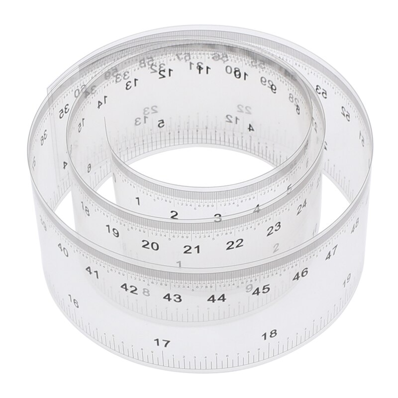 Règle de Film, règle souple transparente de 10/30/60/100/150cm, échelle de redressement (Angle R) de 30CM, carte d&#39;étalonnage de mesure de 0.1mm/0.5mm