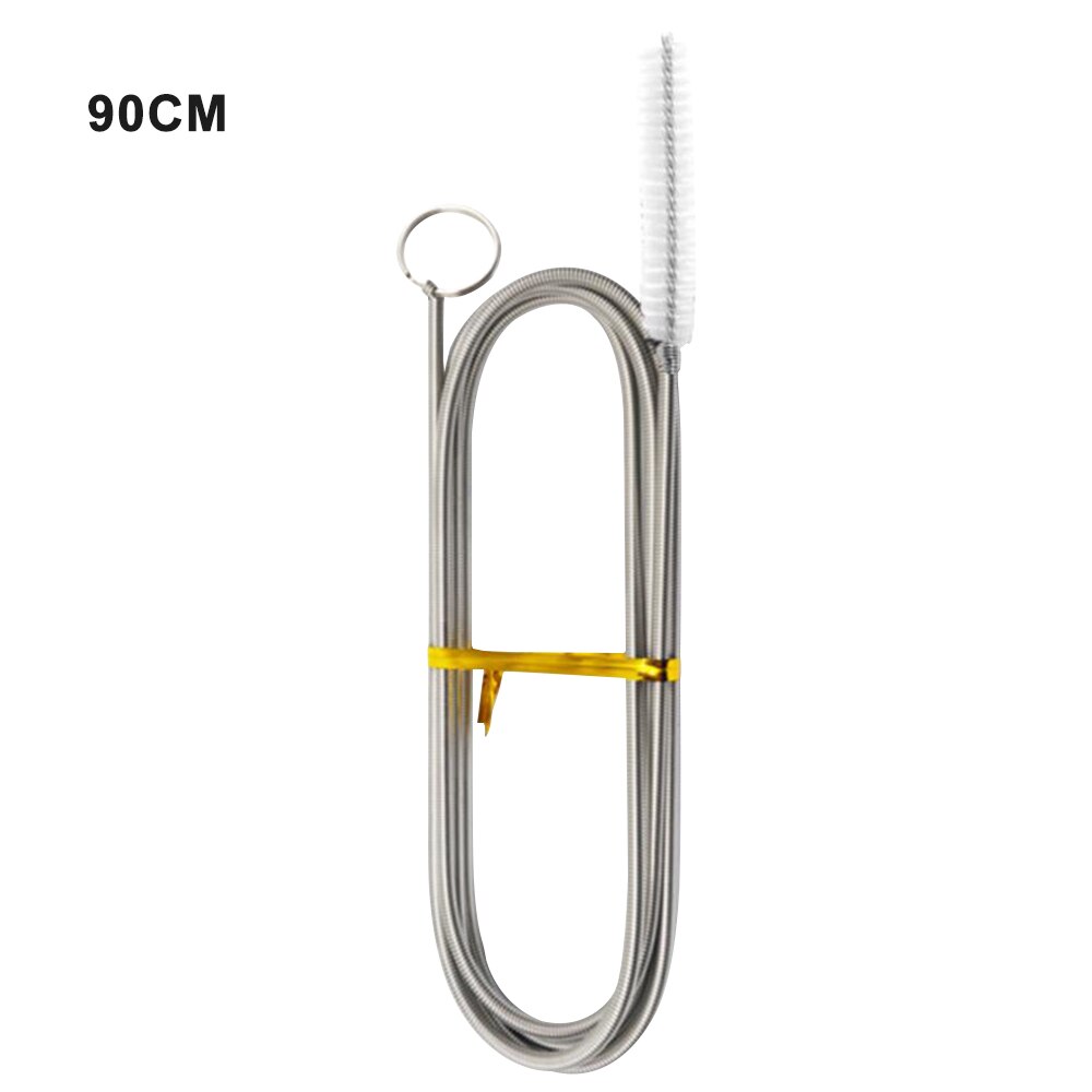 90/150cm réfrigérateur Drain drague longue Flexible réfrigérateur gommage brosse Flexible réfrigérateur bobine brosse: 90cm clear