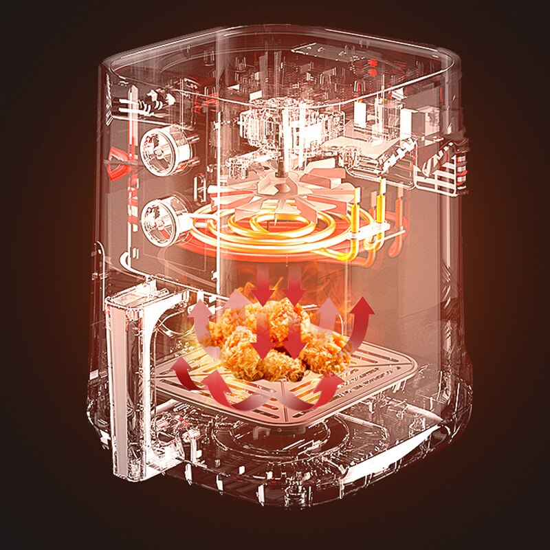 5L ménage Air friteuse sans huile multifonctionnel frites four électrique 220V