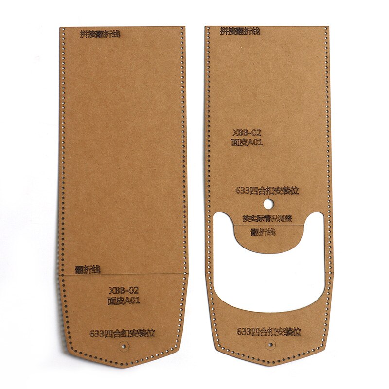 1Set DIY Kraft Paper Template Cute Pencil Case Stationery bag Leather Craft Pattern DIY Stencil Sewing Pattern