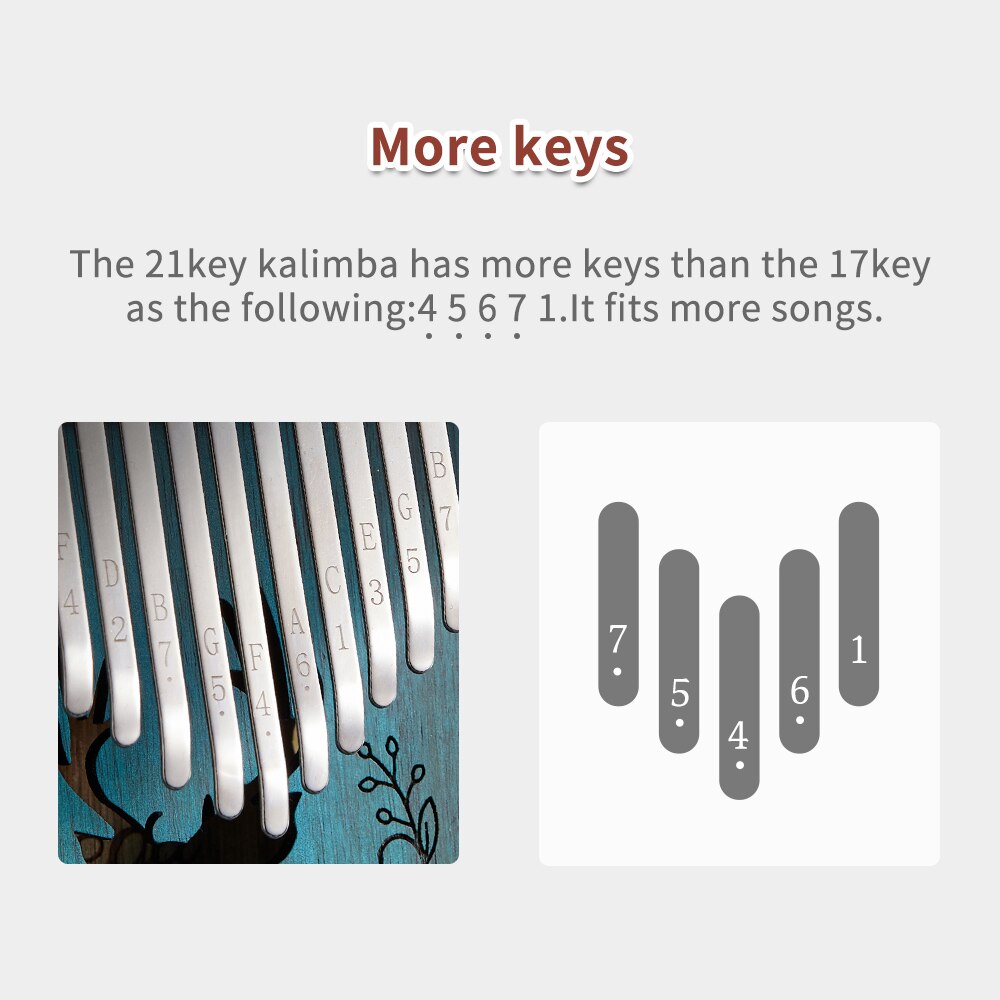 Cega 21 klawiszy kalimba kciuk fortepian wysokiej jakości drewno 17 klucz mahoń instrument muzyczny 21 klawiszy instrumenty muzyczne 30 klucz maszyna
