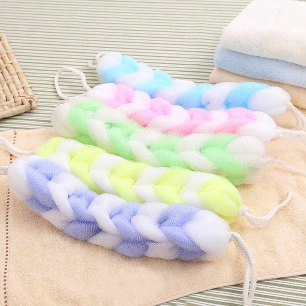 Angoily 3er-Set Mesh-Duschbürsten Mit Langem Griff – Für Rücken-Peeling & Hautreinigung, Für Alle Altersgruppen