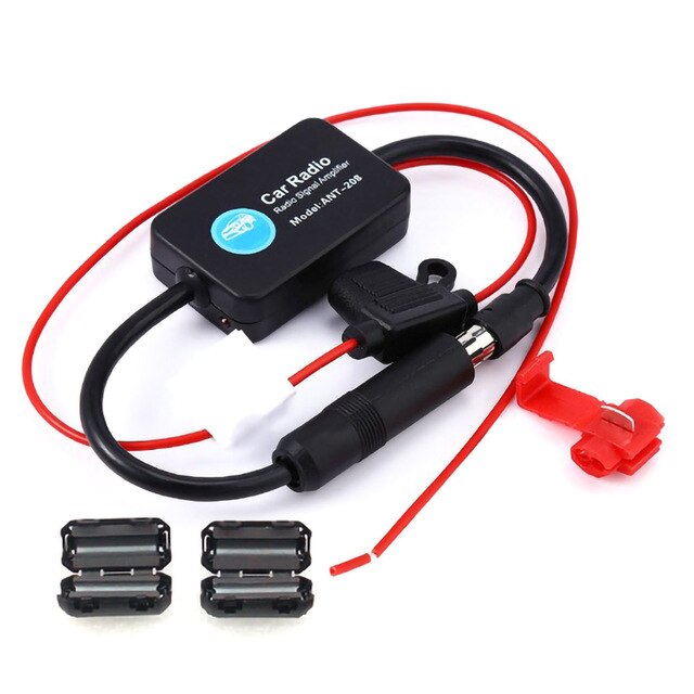 Car Antenna Signal Amplifier Universal Auto Fm Am Radio Signal Antenna Aerial Signal Amp Amplifier 12v Signal Antenna Enhance: Default Title
