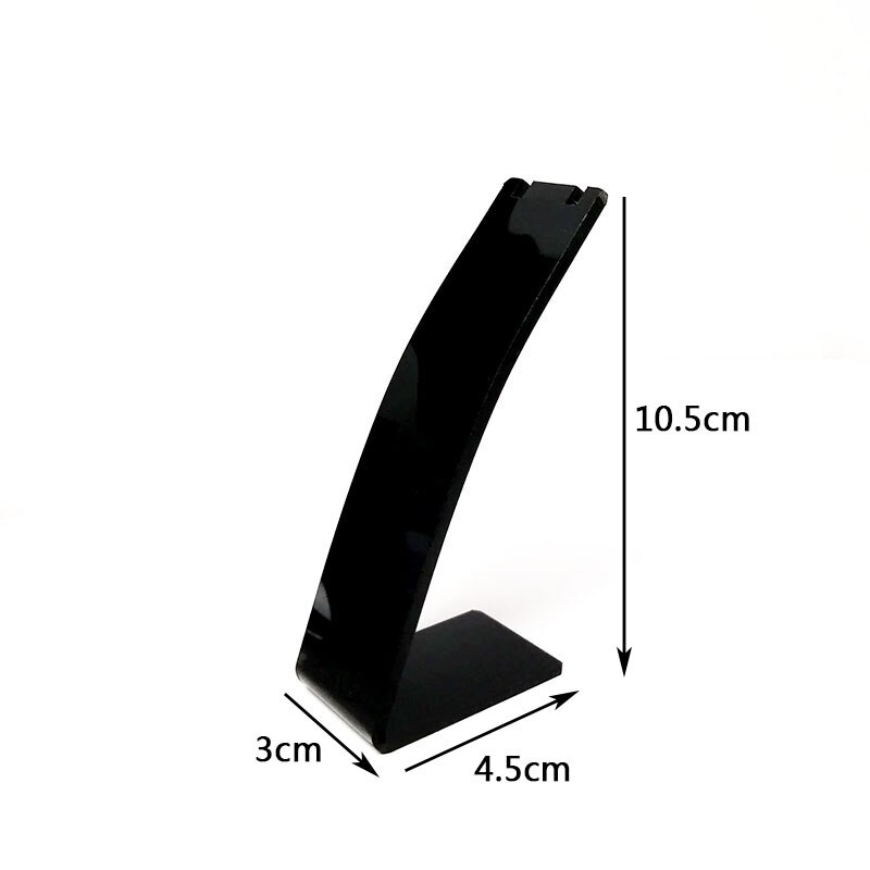 Acryl kettinghouder, sieraden displaystandaard, hanger, sieraden displaystandaard, sieraden fotografie rekwisieten: Zwarte d