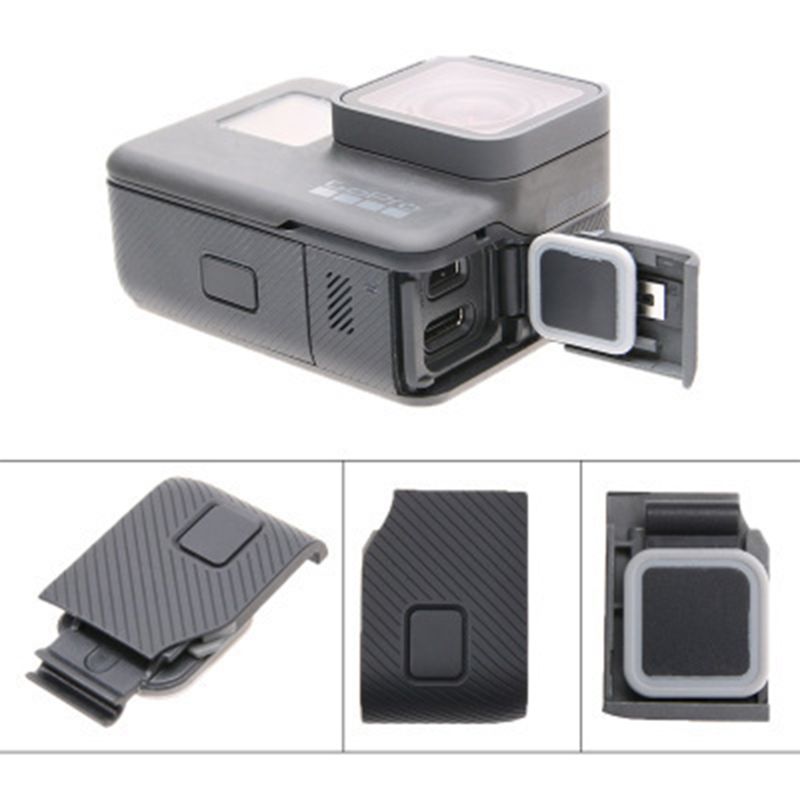 Couvercle de porte latérale USB-C Mini HDMI Port protecteur latéral remplacement pour GoPro HERO5/6/7 noir UV filtre lentille pièces de réparation accessoire