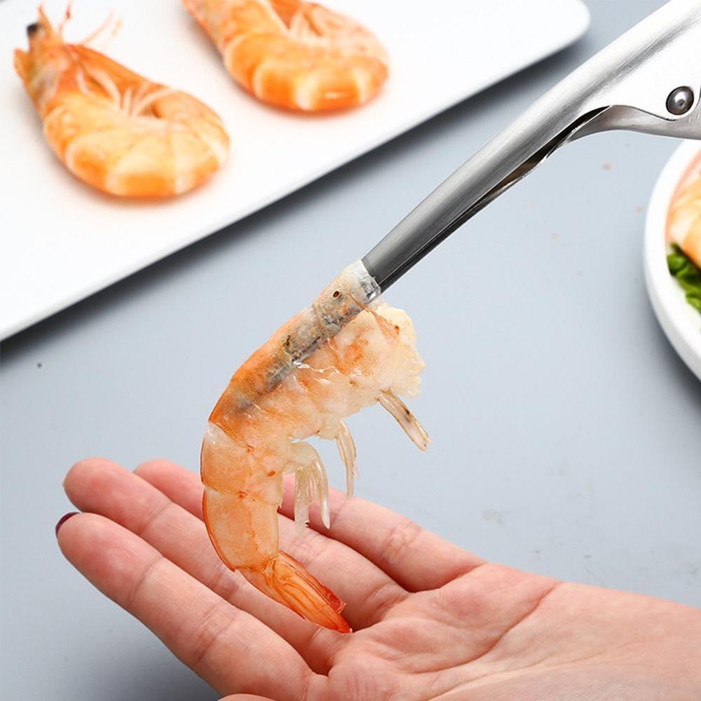 Pince à éplucher les crevettes intelligente en acier inoxydable haut de gamme pour Restaurant