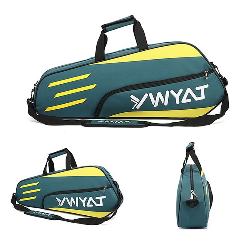 YWYAT Badminton Bag Outdoor Sports Training Fitness Racket Bags Large Capacity Waterproof Badminton Racquet Backpack