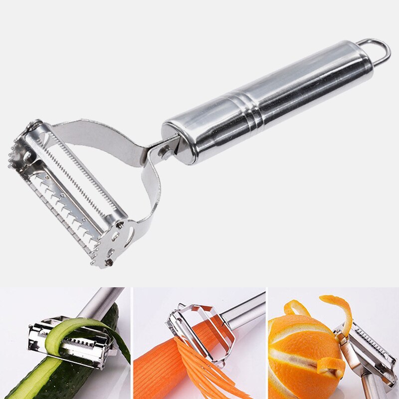 Anpro Rvs Dunschiller Rasp Multifunctionele Fruit Dunschiller Groente Fruit Schil Shredder Slicer Rasp Keuken Accessoires