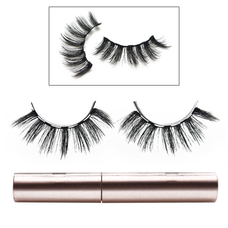 Set di ciglia magnetiche 3D impermeabile duraturo Eyeliner magnetico naturale magnete ciglia estensione trucco Kit ciglia finte: SA125