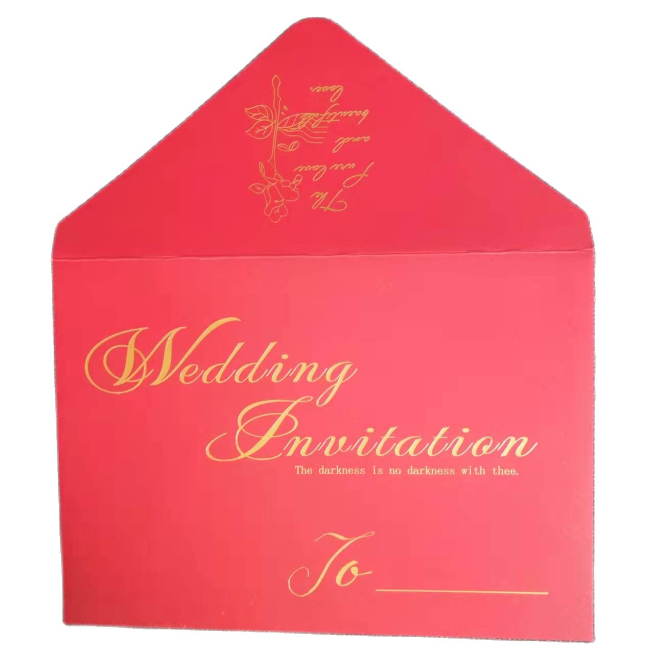 25 Stuks Gold Folie Huwelijksuitnodiging Kaarten Enveloppen Voor 5X7 Inch Bruiloft Kaarten Met Gouden Seals Mailing Envelop