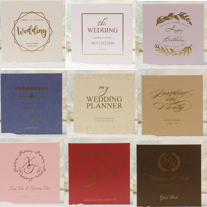 Forest 1pcs Booklet with acylic classmates Company party Lace anniversary Wedding guest friend signature book or as