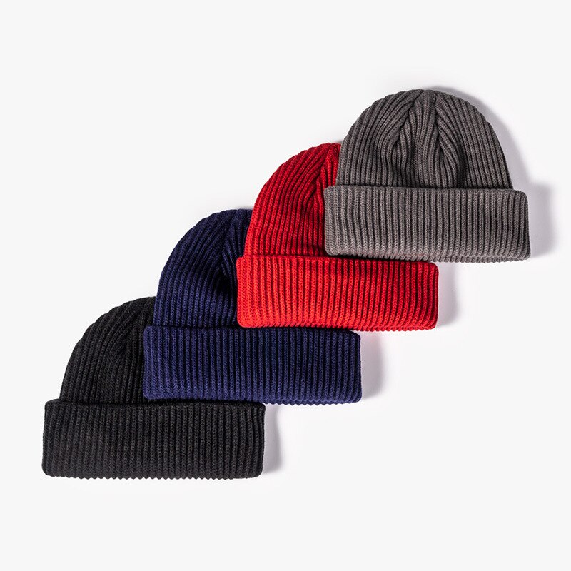 Luxury Brand Knitted Winter Autumn Beanies Men Women Solid Outdoor Thick Warm Hat Casual Skullies Big Size Caps