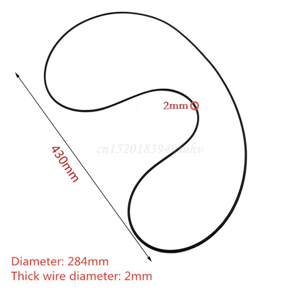 284Mm Ronde Sectie Draaitafel Riem Lp Vinyl Platenspeler Fonograaf Accessoires