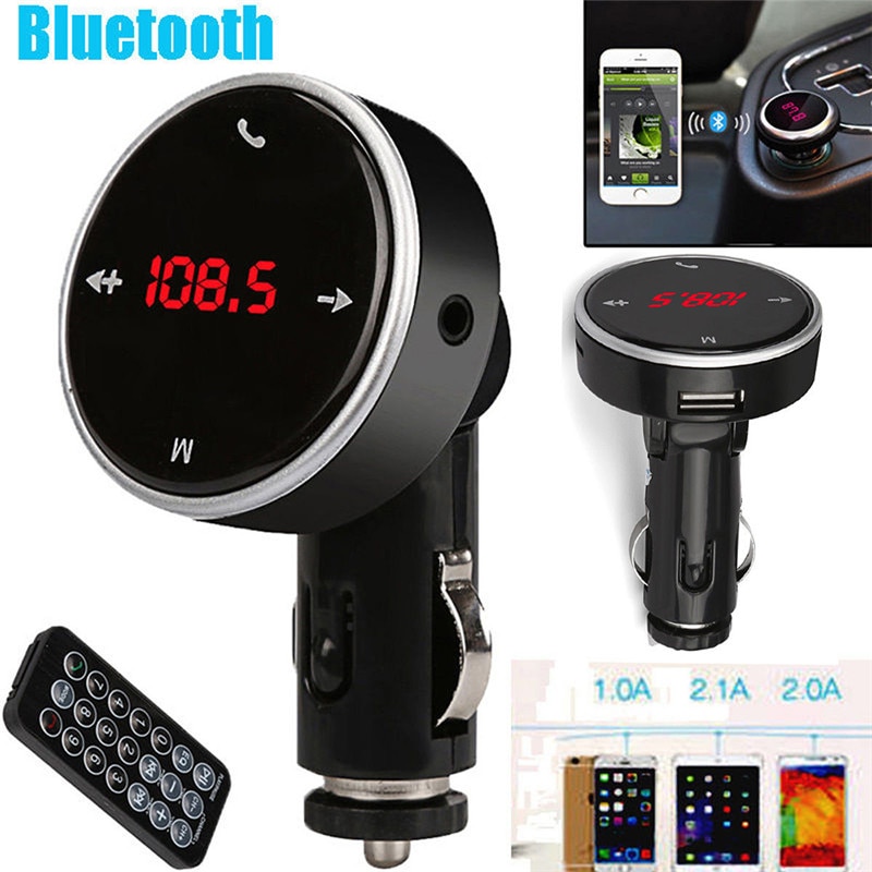 Draagbare Modulator Carkit MP3 Speler Sd W/Remote Draadloze Bluetooth Lcd Fm-zender Auto-Styling Met microfoon #253901