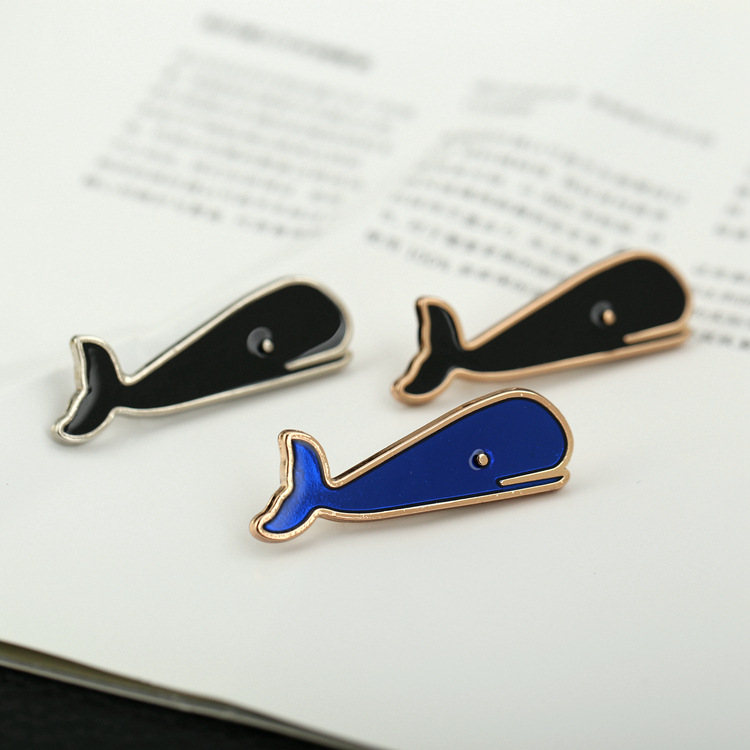 i-Remiel Original Business Metal Classic Whale Tie Clip Simple Men's Suit Pocket Clip Necktie Clips Pin for Mens Jewelry