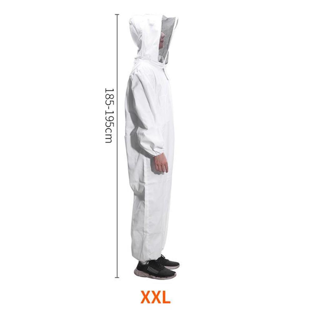 Traje de apicultura de cuerpo completo, traje de seguridad antiabejas, capa de protección para abejas, herramienta de protección para apicultura, traje de protección: XXL