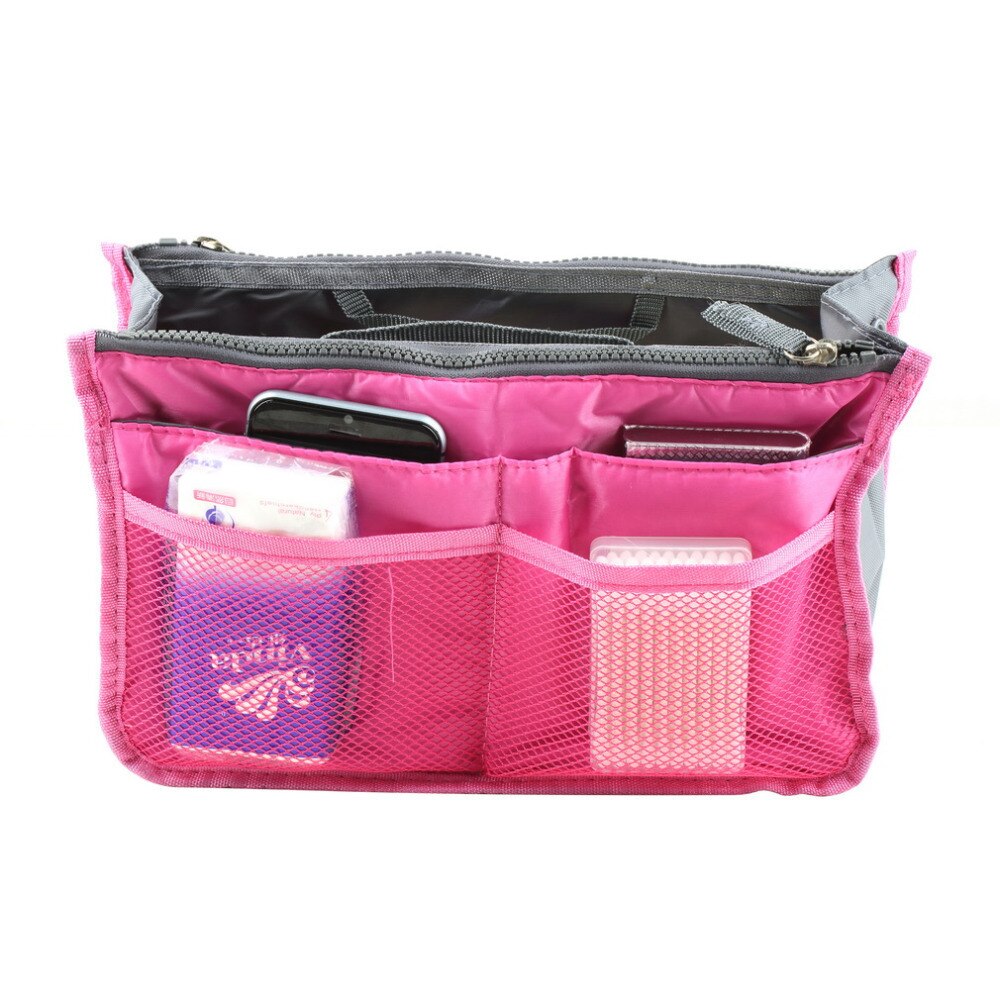 Ladies Organizer Bag Multi Functional Cosmetic Storage Handbag Bags Women Travel Makeup Insert Purse