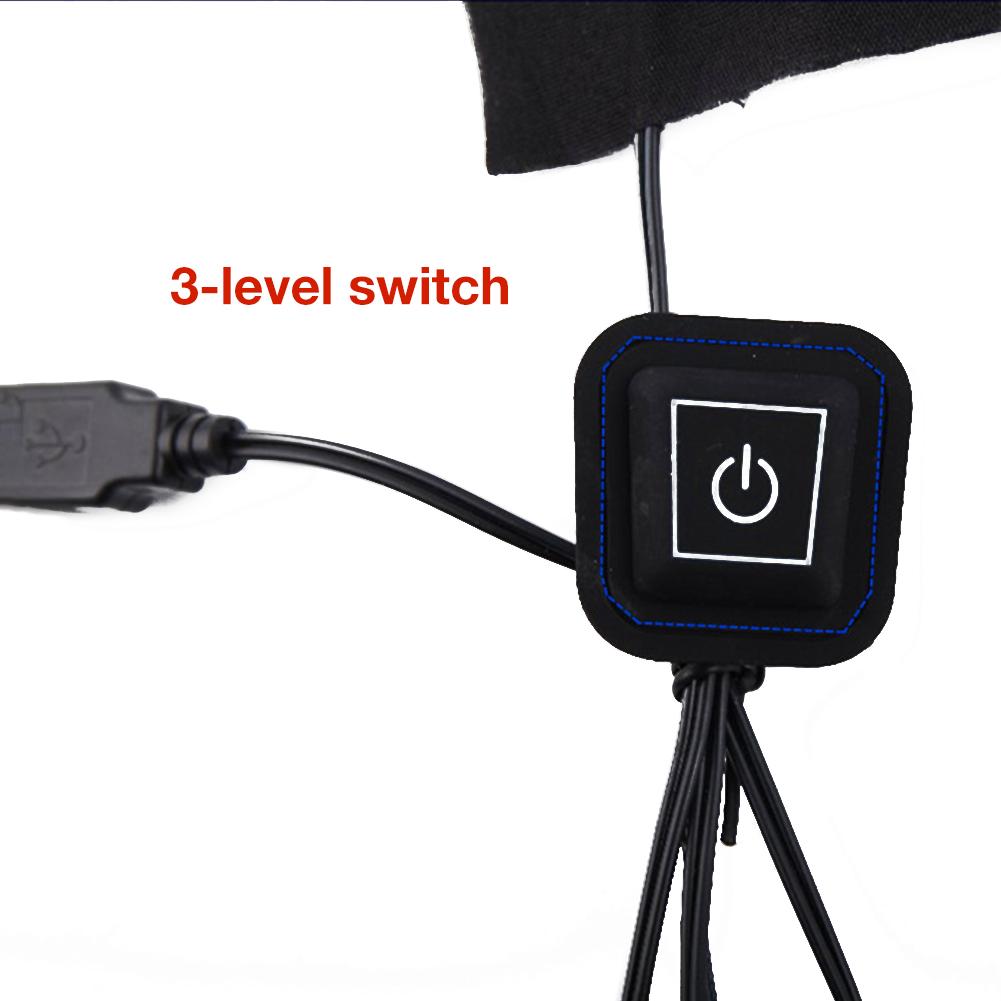 3- in -1 warmtekussen voor vrouwen tijdens de menstruatie, usb-oplaadbaar, waterdicht elektrisch verwarmingslaken van koolstofvezel voor kleding, vesten en ondergoed  #4o