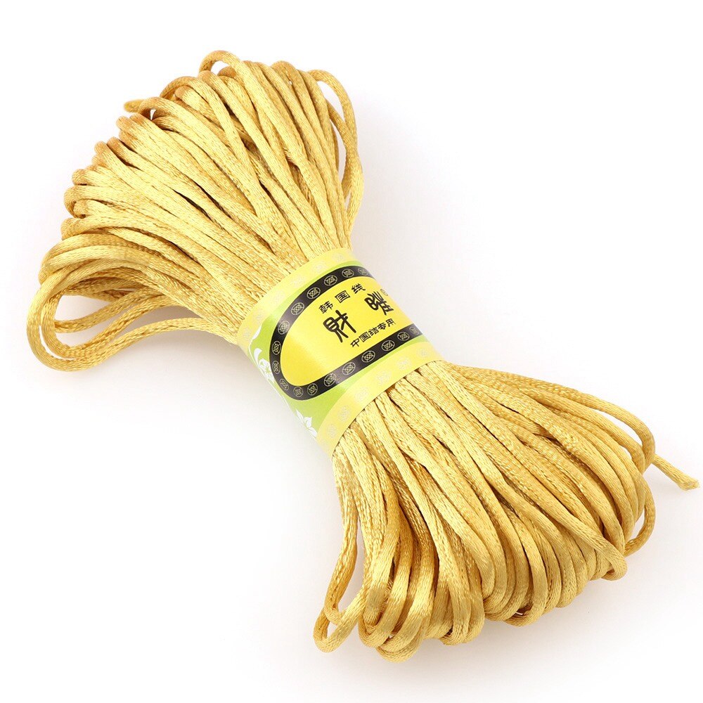 20 M/lot tressé macramé soie macramé corde fil fil fil 2mm bricolage noeud chinois Satin Nylon Bracelets faire des résultats perles: 7